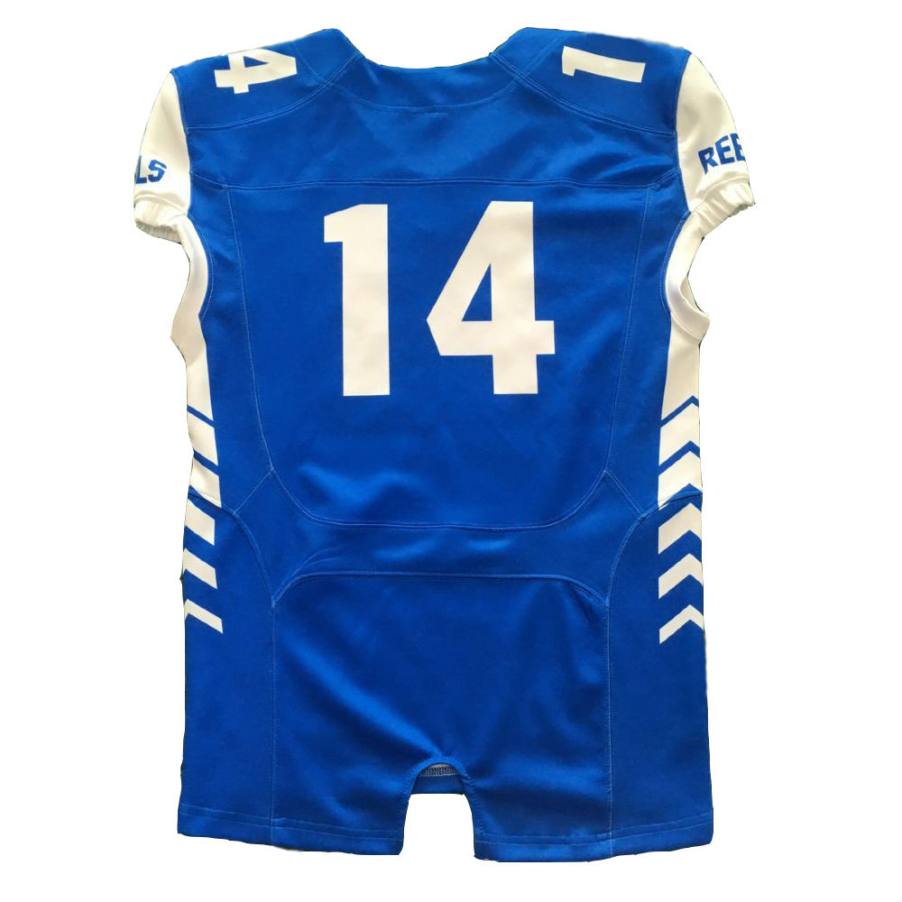 Power Punch BETHERIVAL Team Custom Sublimation Cheap Football Uniforms | Custom OEM American Fo - Angle 3