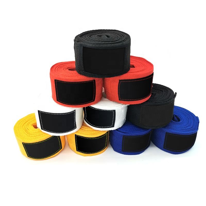 Power Punch Sports Cotton Boxing Bandage Custom Printing 5cm Width 500cm Long Pure Angle 3