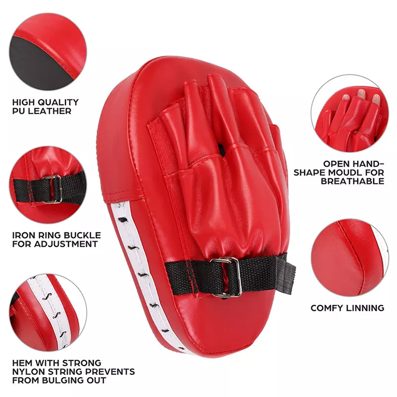 Power Punch Boxing Equipment Hand Target MMA Martial Thai Kick Pad Kit Karate Angle 2
