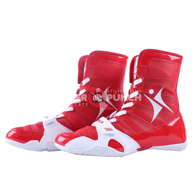 Power Punch Ergonomic Non-Slip Rubber Sole Sparring Ring Footwear Angle 2