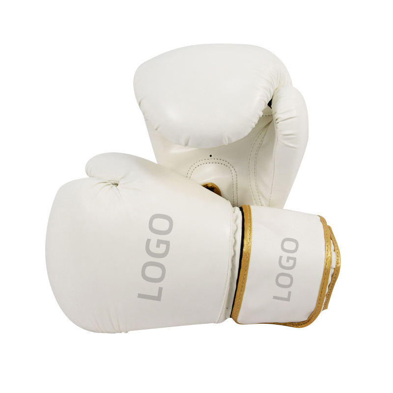 Power Punch Professional PU Leather Customized 6-16oz Muay Thai MMA Boxing Gloves for