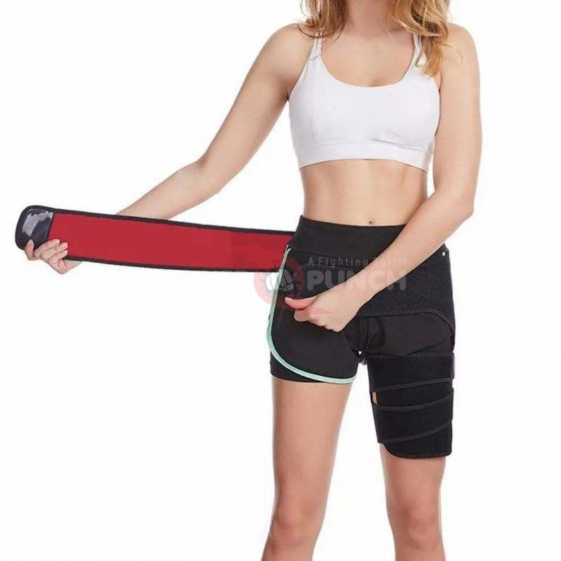 Power Punch 1PC Sports Safety Shin Pads Hip Support Groin Sciatica Pain Relief Thigh Angle 3