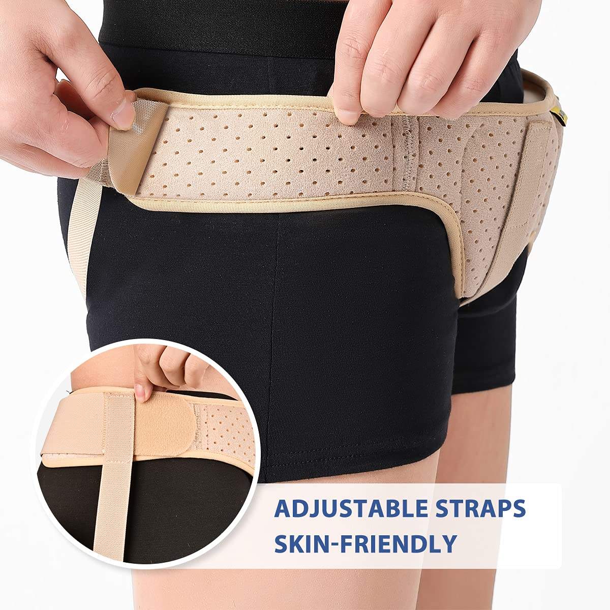 Power Punch OEM Inguinal Curad Hernia Belt Truss Medical Hernia Guard Inguinal with 2 Angle 2