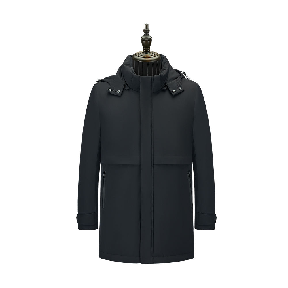 Power Punch Hot Sale Business Men's Down Jacket in Good Quality Navy Blue Color