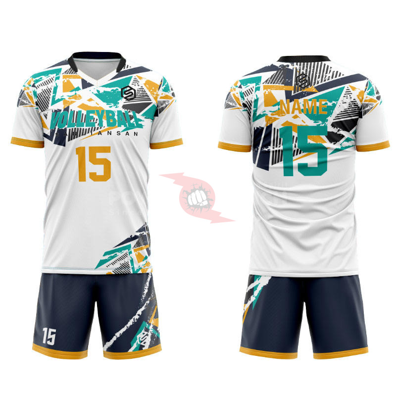 Power Punch Man Volleyball Jersey Custom Quick Dry Sublimation Printing Women Volleyball Kits Y - Angle 4