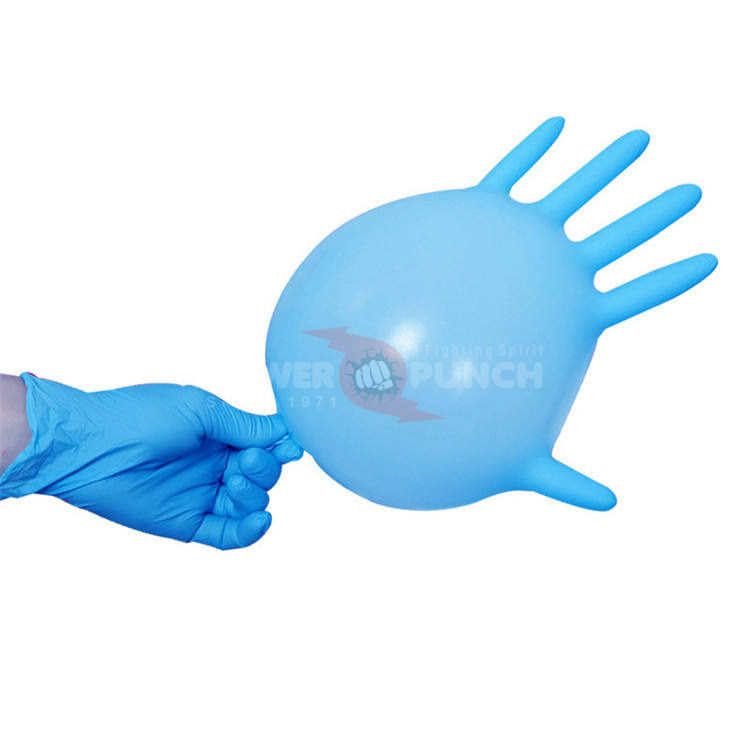Power Punch Wholesale 100 Gloves/Each Inner Box Powder Free Latex Free Blue Angle 3