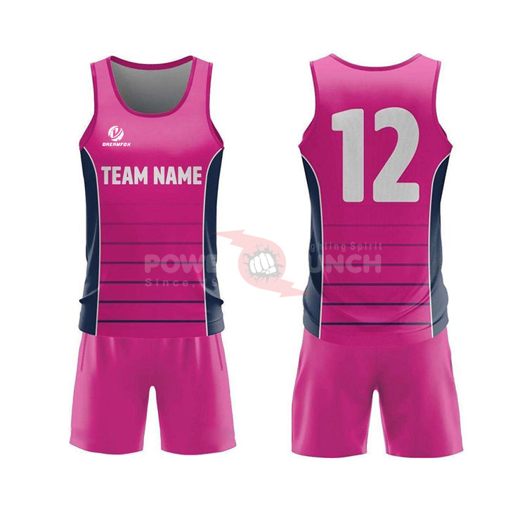 Power Punch Custom Running Athletes Sleeveless Track and Field Uniform Singletshort Design Team - Angle 4