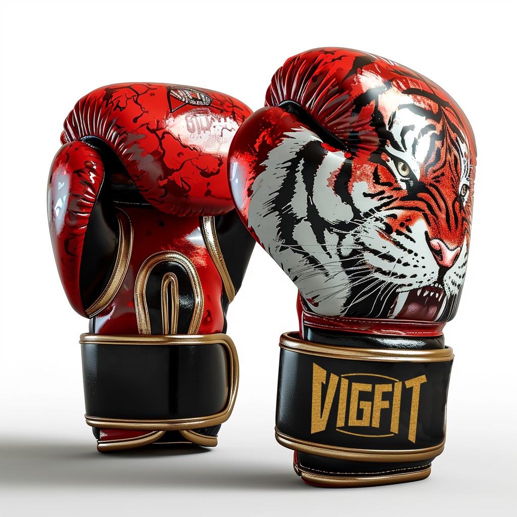 Power Punch High Quality Custom logo PU Boxing Gloves Muay Thai Kick Boxing Gloves Angle 4