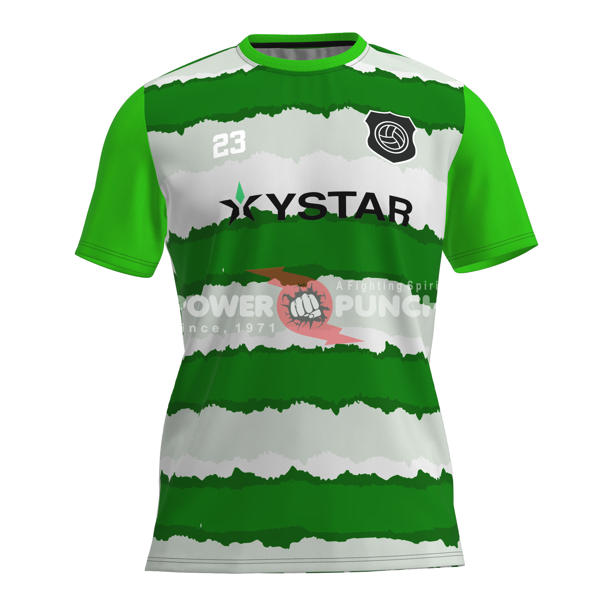 Power Punch Personalized Soccer Clothes Football Uniforms with Full Sublimation Printing and Ma - Angle 3
