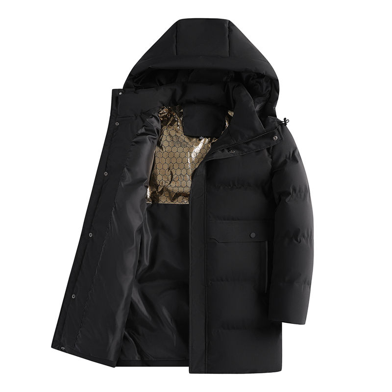 Power Punch Wholesale Men's Winter Coat Casual Style Zipper Closure Angle 2