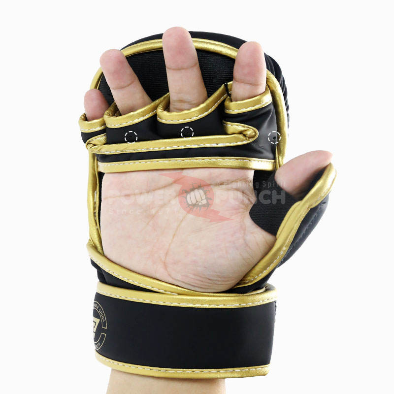 Power Punch 12oz 7oz MMA Gloves PU Leather Boxing Professional Training MMA Sparring Angle 4