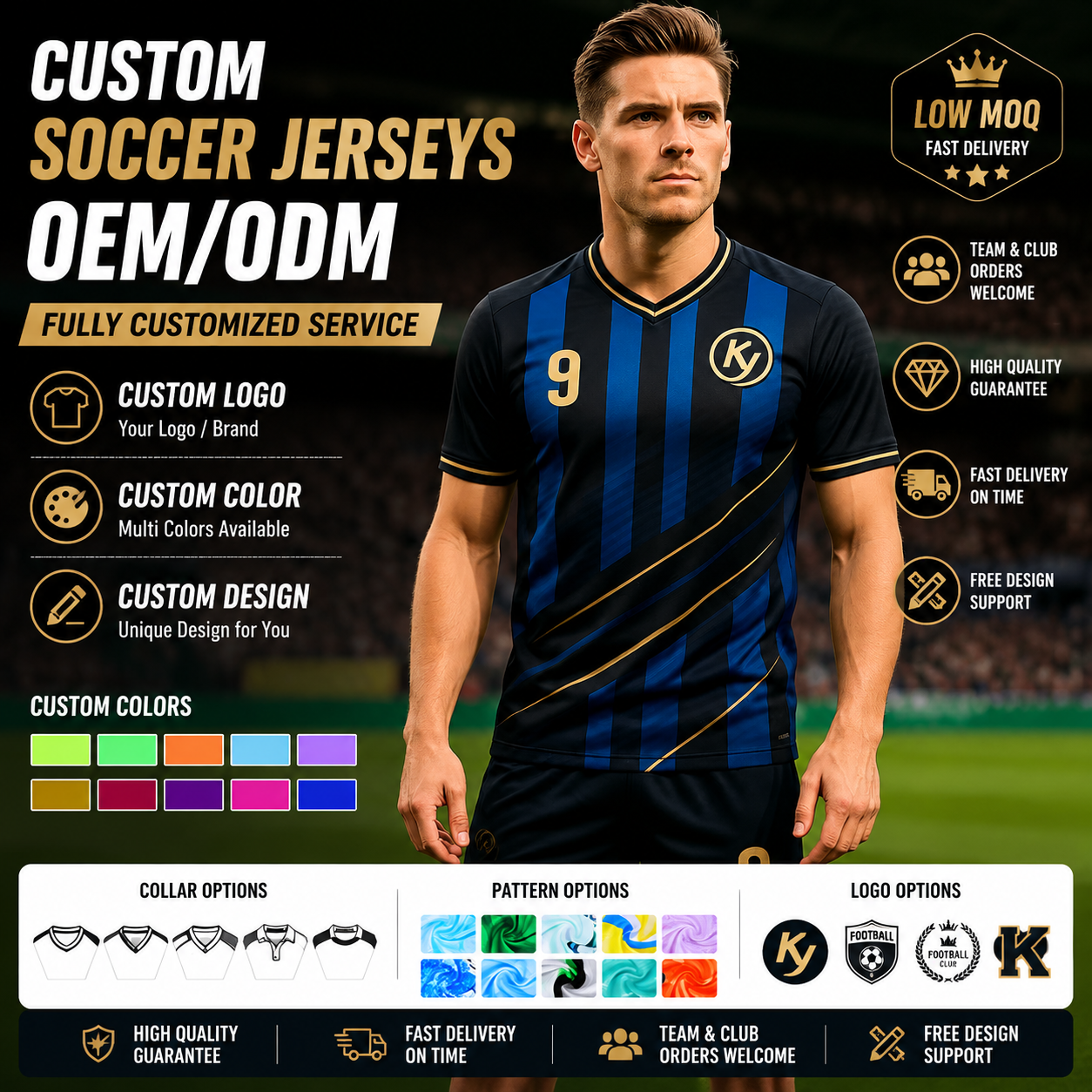 Power Punch Custom Vintage Football Jersey Brand Goalkeeper Uniform Set Goalkeeper Training Equ