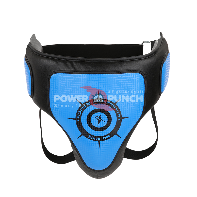 Power Punch Boxing Groin Guard/Artificial Leather Kick Groin Protector Angle 2