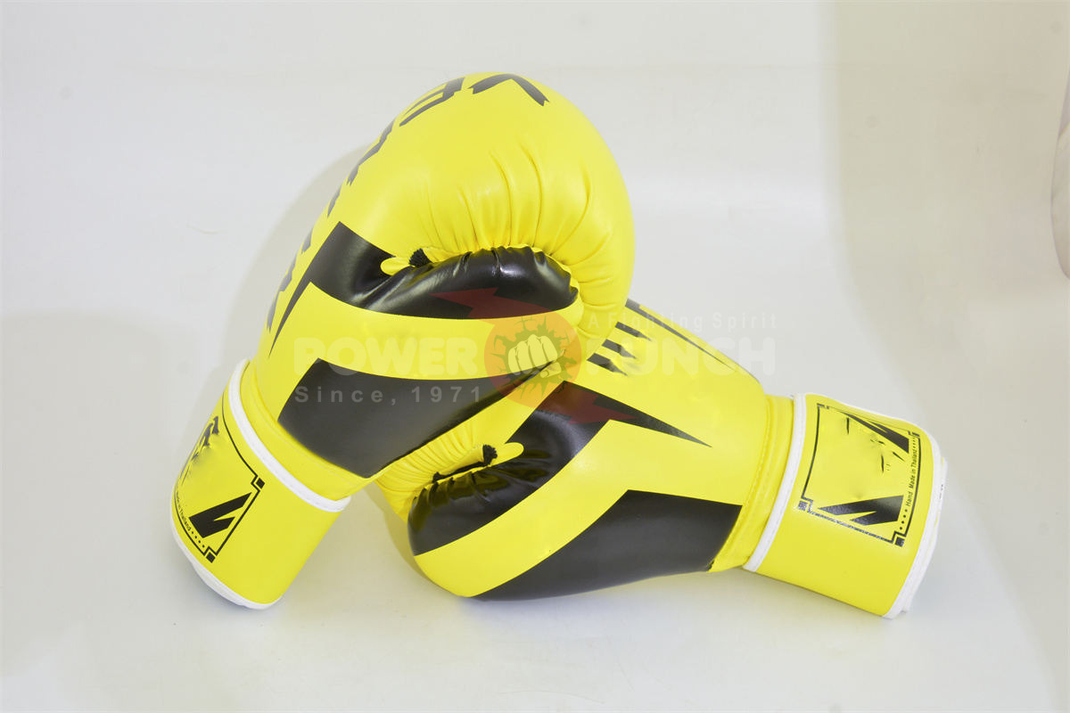 Power Punch Customized PU Leather MMA Muay Thai Boxing Gloves Kickboxing Sanda Angle 5