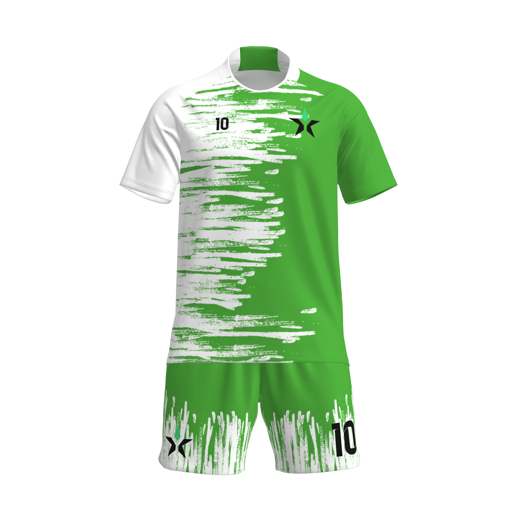 Power Punch Sublimated Football Jersey With Graphic Print Elastic Waist Short Breathable Team U