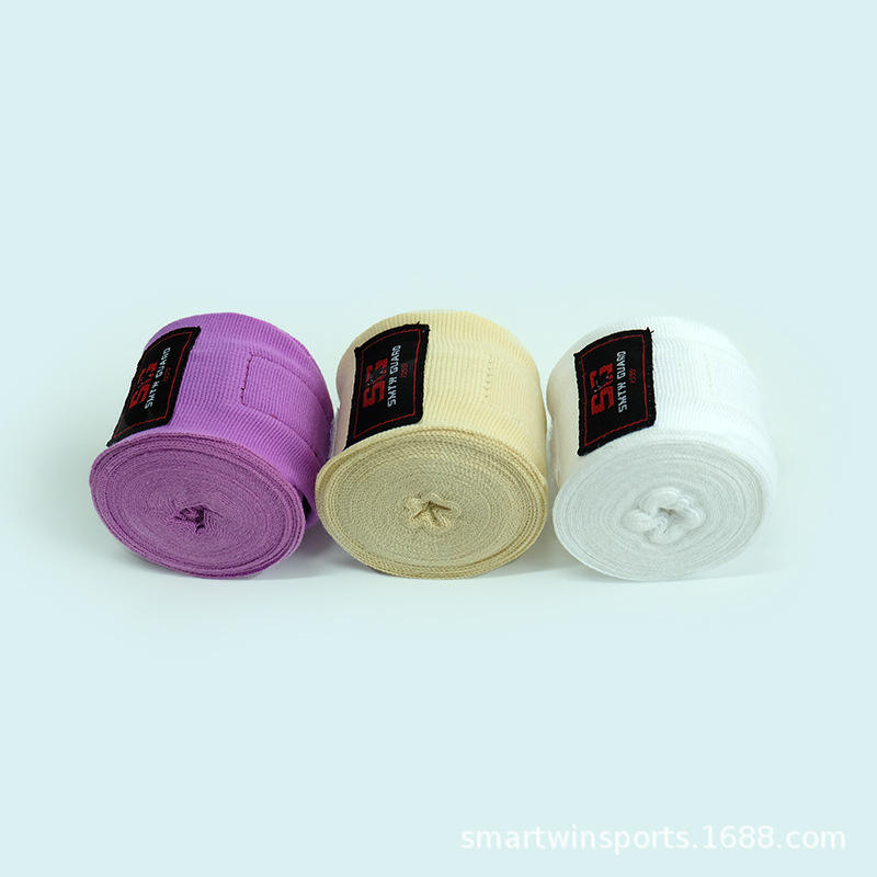 Power Punch Custom Colors in Stock Kickboxing Handwraps Nylon-cotton Wrist Wraps Angle 3