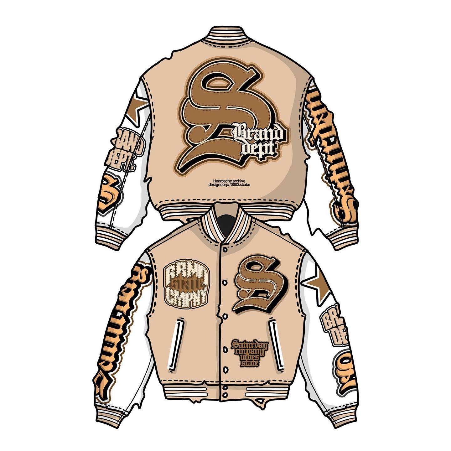 Power Punch Custom Plain Wool Baseball Varsity Jacket with Leather Sleeves & Logo Patches Angle 4