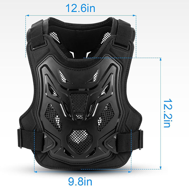 Power Punch Men Motorcycle Riding Chest Protector Elastic Padded Breathable Mountain Angle 2