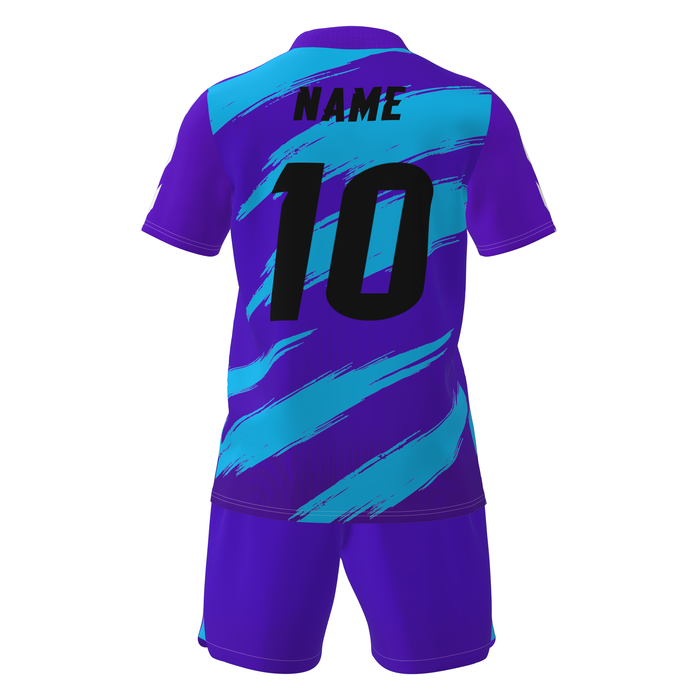Power Punch Sublimation Print High Quality Soccer Teamwear Series Football Uniforms New Design - Angle 4
