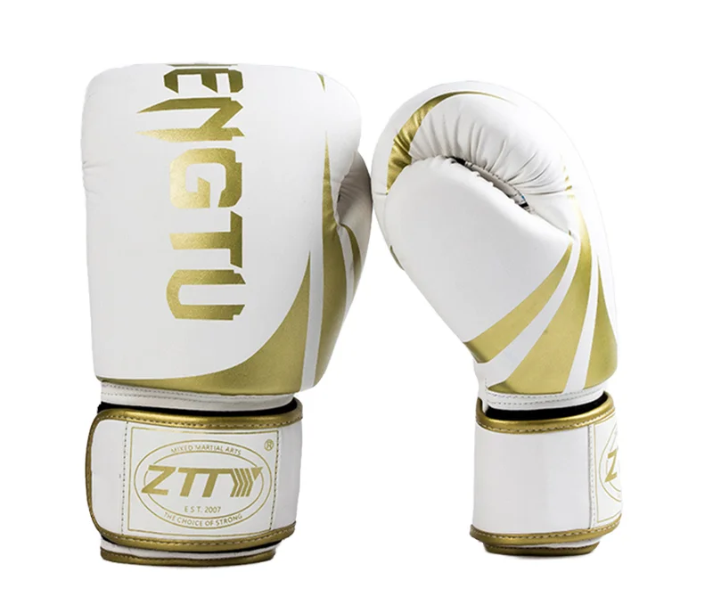 Power Punch Elite Professional Lace-Up Fight Gloves | Custom Winning Style Leather - Angle 3
