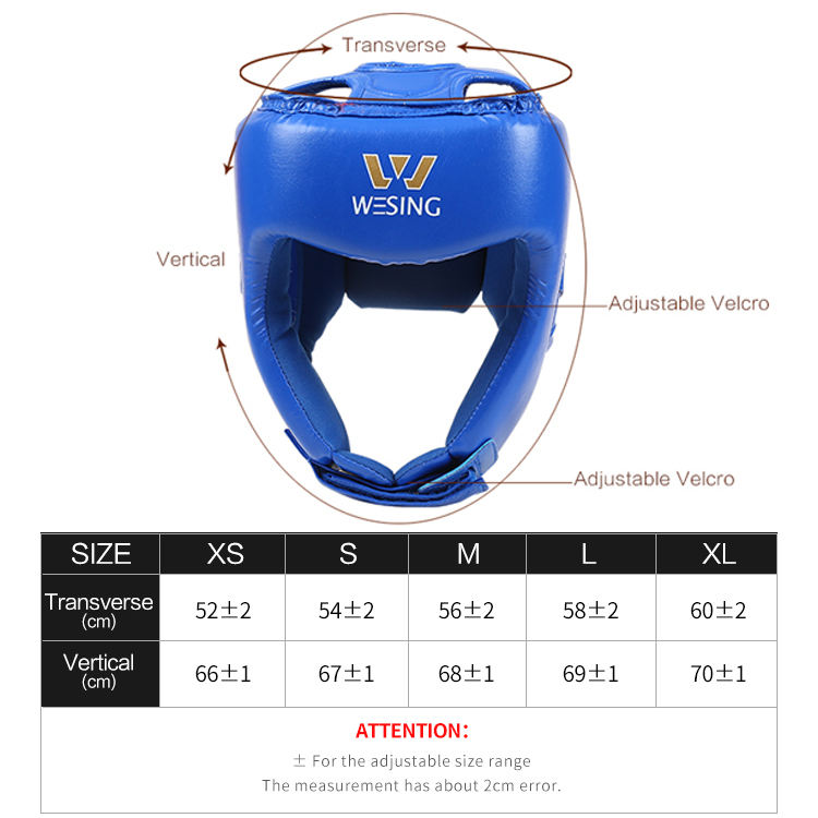 Power Punch WESING Manufacturers Wholesale Kick Boxing Karate Helmet Headgear Angle 4