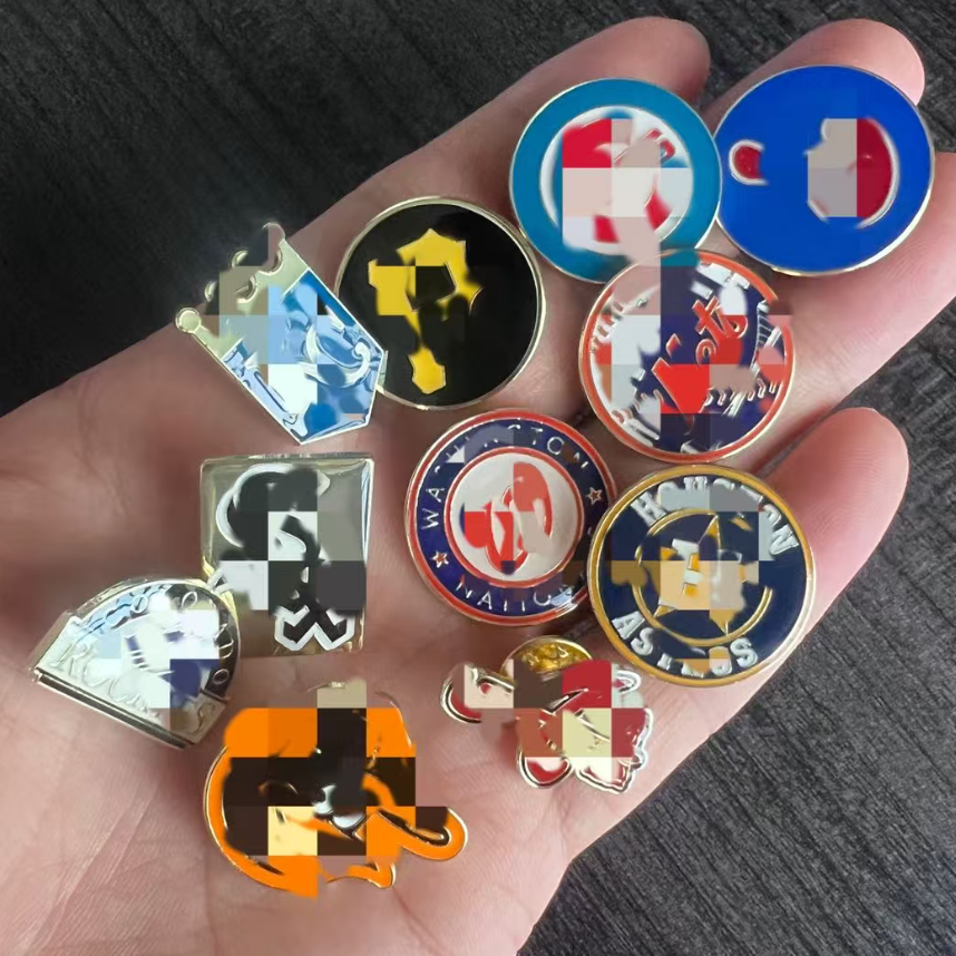 Power Punch Wholesale Sports Pins Metalicos Antique US Baseball Lapel Pins US Team Enamel Pins - Angle 2