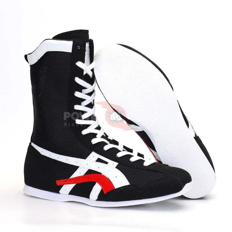 Power Punch Championship Lace-Up Combat Grip Ring Training Shoes