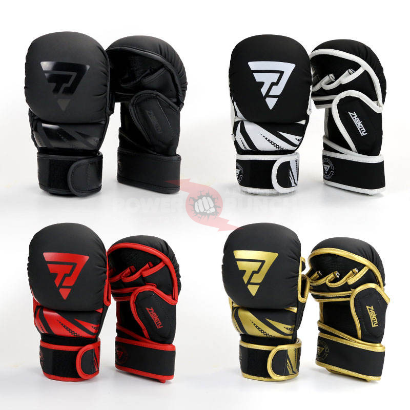 Power Punch 12oz 7oz MMA Gloves PU Leather Boxing Professional Training MMA Sparring Angle 5