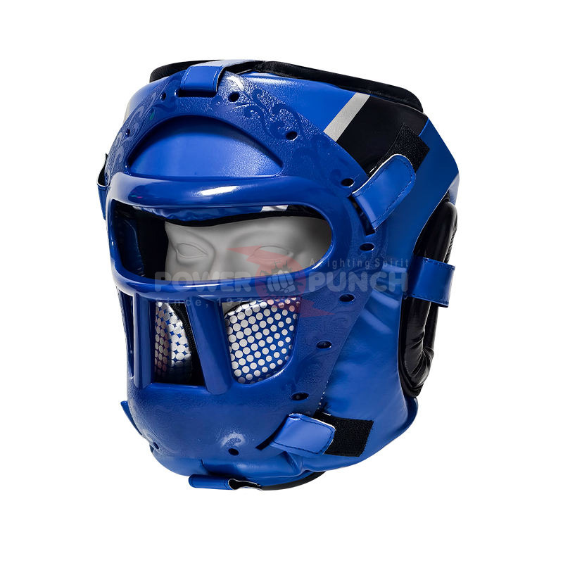 Power Punch Customizable MMA Boxing Sanda Training Gear Head Protection Face Guard Angle 4