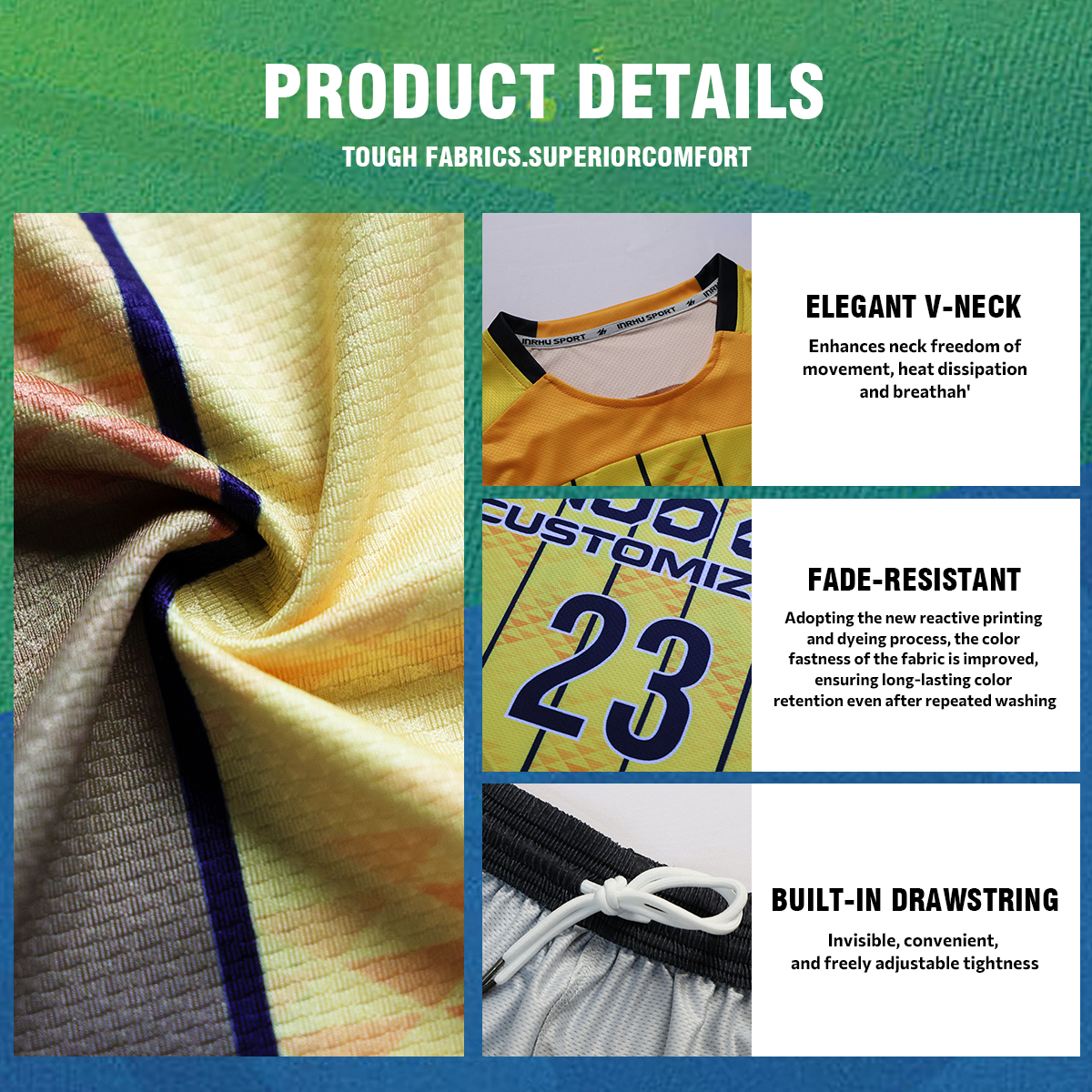 Power Punch Factory Supply Custom Volleyball Jersey Quick-Dry Polyester Volleyball Uniform Unis - Angle 5