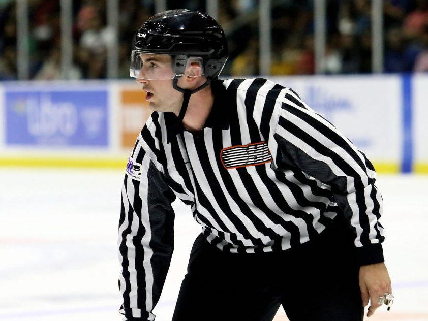 Power Punch Custom Design Ice Hockey Referee Jersey Sublimation Hockey Referee Shirt Youth Hock - Angle 5