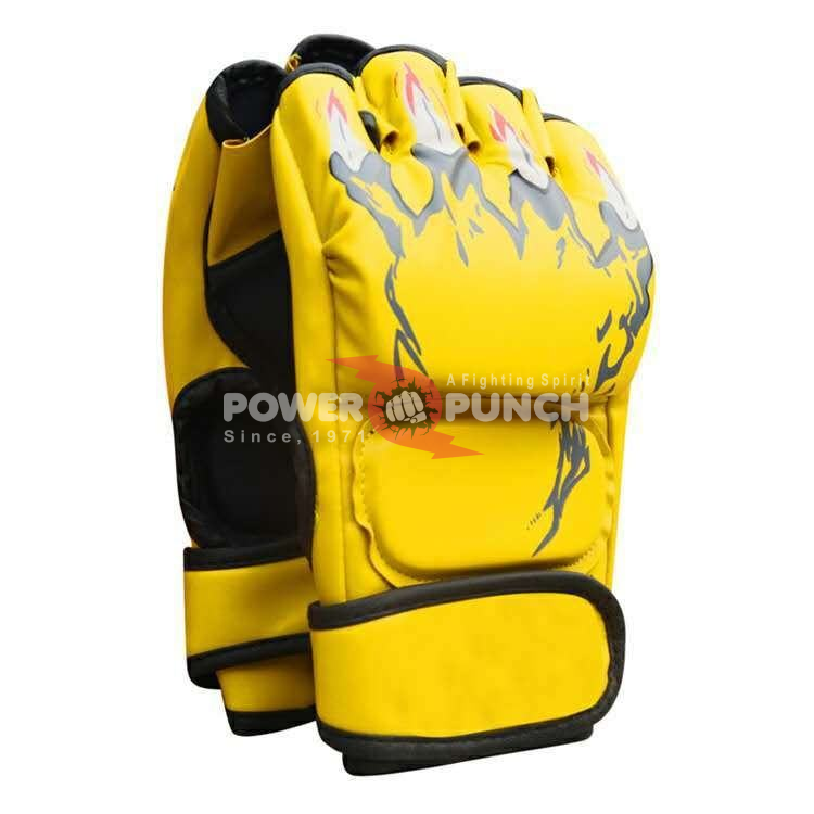 Power Punch Adult Half-Finger Boxing Gloves Tiger Claws Design Thickened Leaky Angle 4