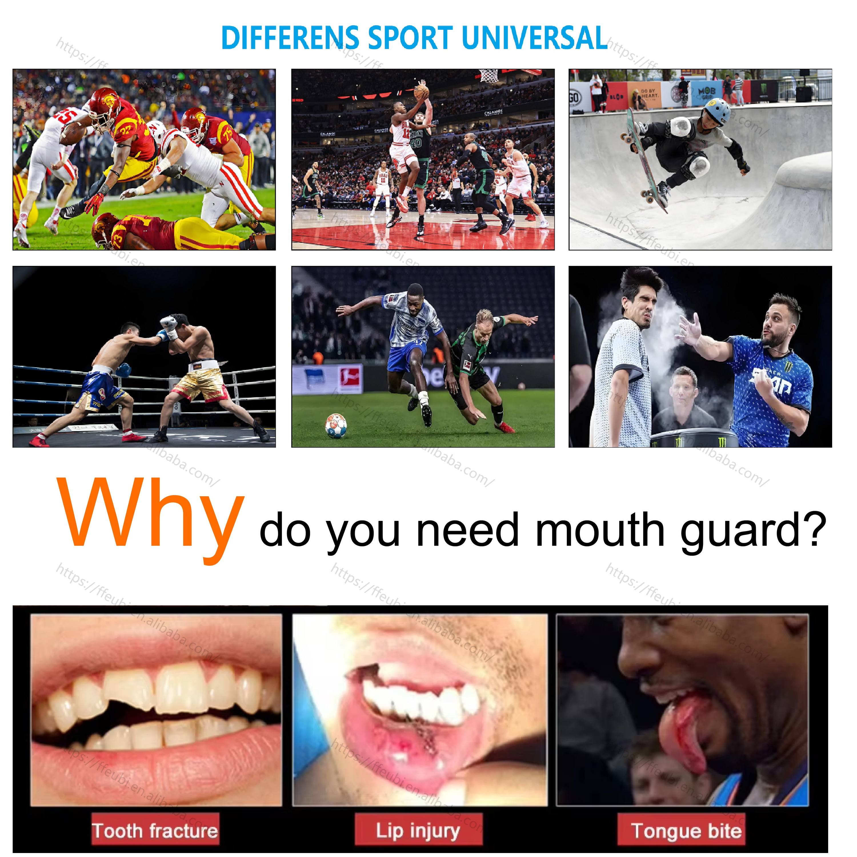 Power Punch Adult Mouth Guard Silicone Teeth Protector Mouthguard for Boxing Sports Angle 5