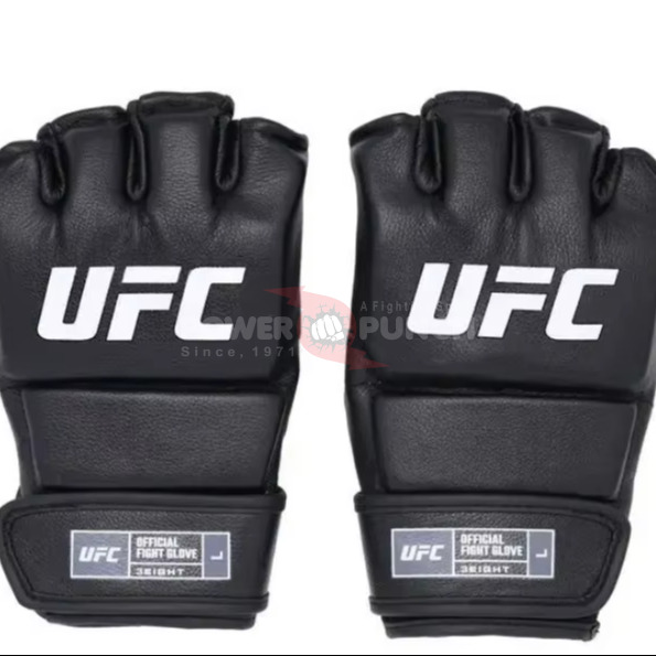 Power Punch Black Tiger Muay Thai Fighting Gloves for MMA Boxing Sanda Sports Leather Angle 2