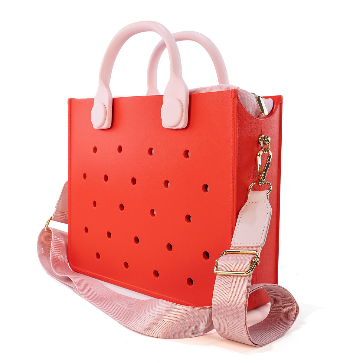 Power Punch Waterproof EVA Handbag Punching Women's Tote Bags With Shoulder Angle 4