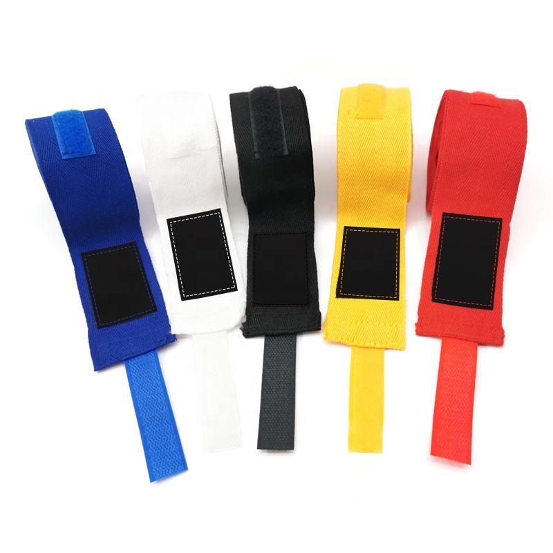 Power Punch Sports Cotton Boxing Bandage Custom Printing 5cm Width 500cm Long Pure Angle 2