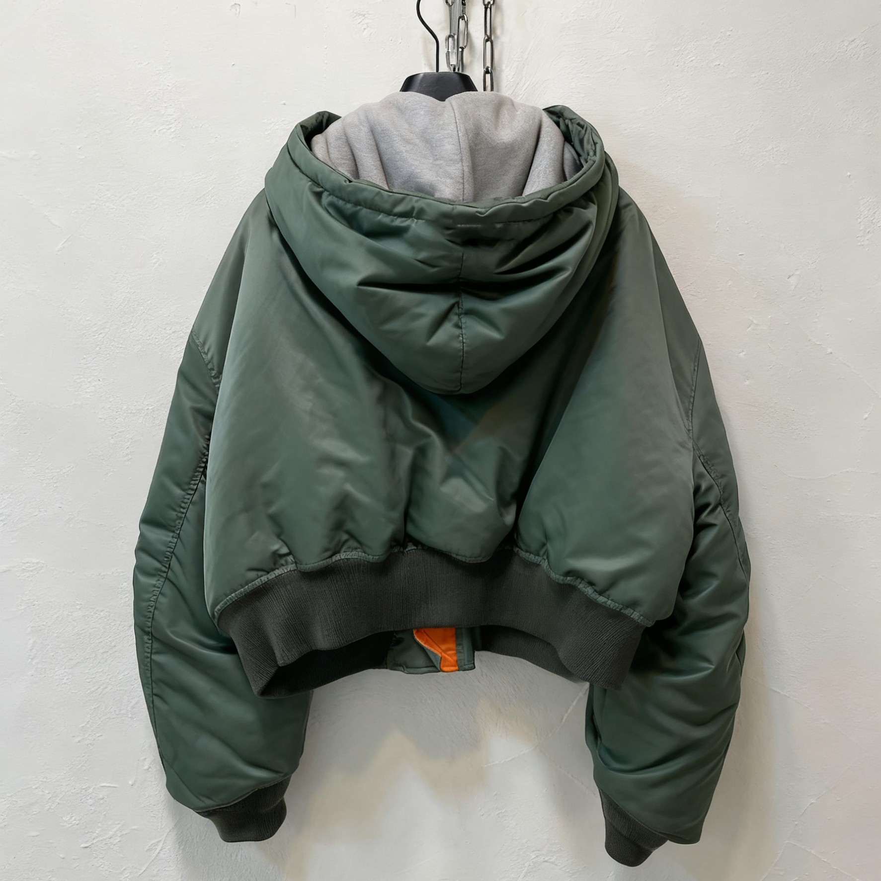 Power Punch XINSHENG Custom Winter Men's Thick Cotton Zipper Cropped Polyester Angle 2