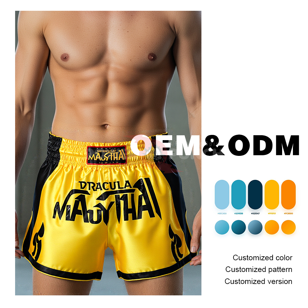 Power Punch Grand Championship Gold Braid Trim Walk-In Boxing Shorts