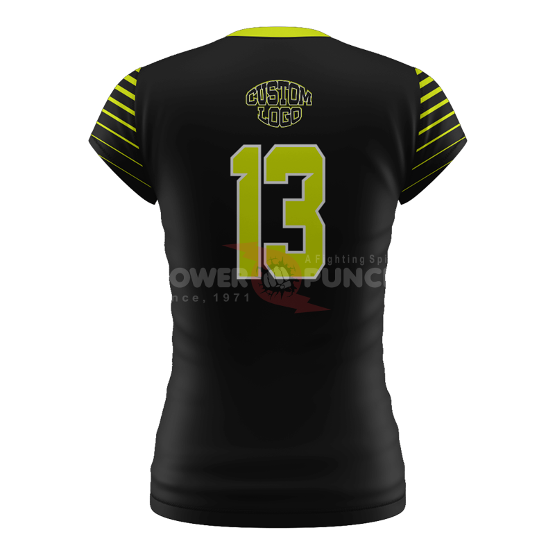 Power Punch BETHERIVAL Sublimate Printed Design Your Own Volleyball Jersey - Angle 4