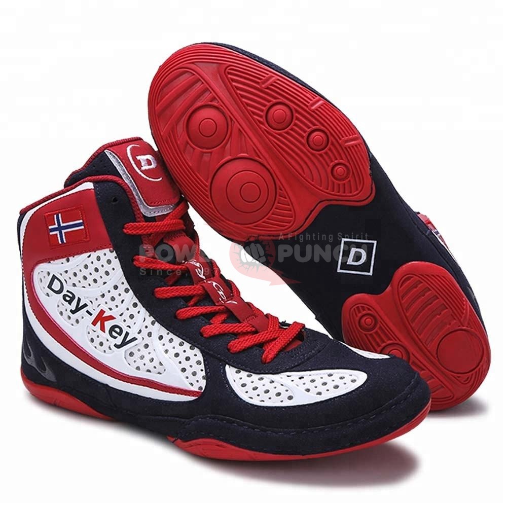 Power Punch Heavy Impact Support Lace-Up Combat Ring Footwear Angle 2