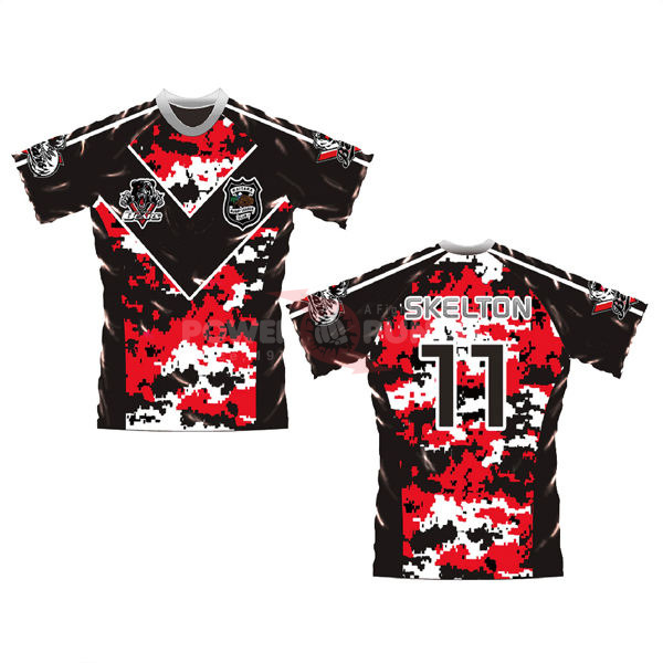 Power Punch Wholesale Customized Rugby Jersey Hot Sale Sublimated Rugby Football Uniform - Angle 3