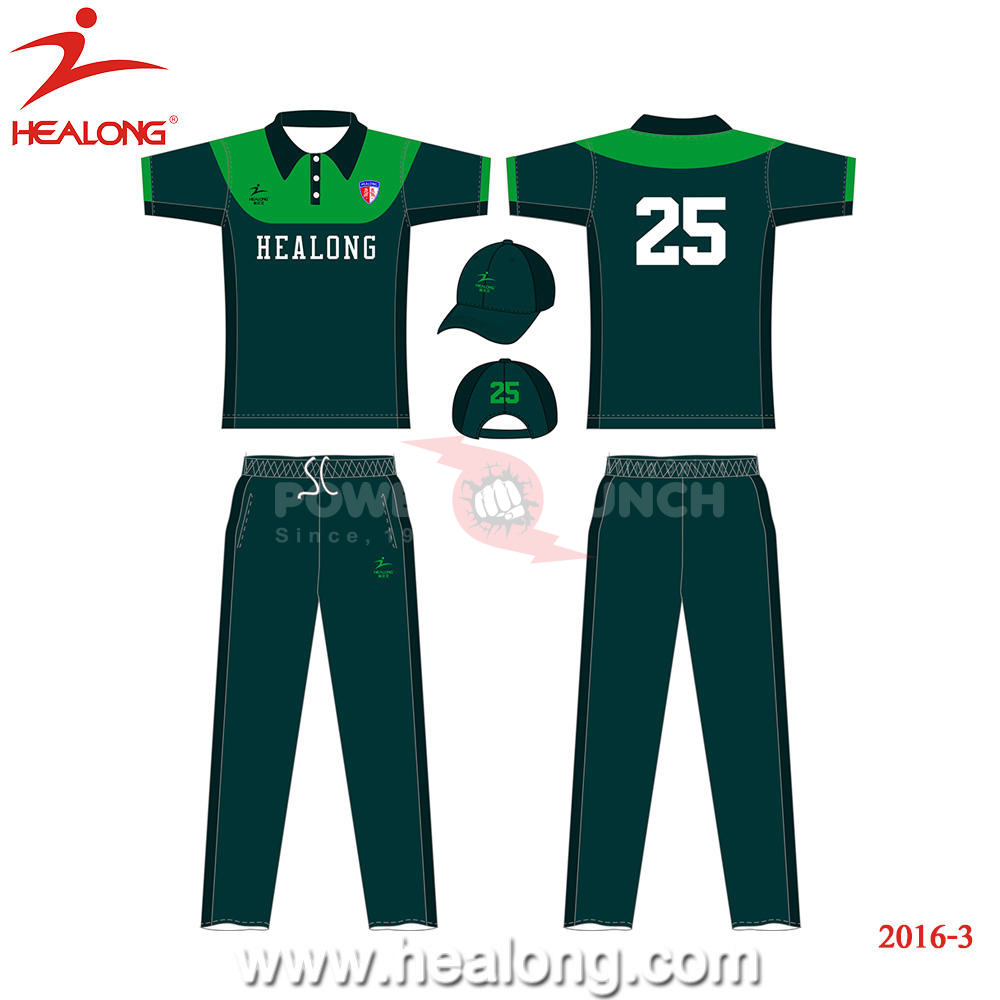 Power Punch Latest Design Cricket Tracksuit Sublimation Cricket Jersey Pattern Man Team Cricket - Angle 2