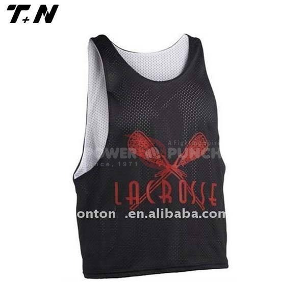 Power Punch OEM Team Mesh Pinnies Custom Reversible lacrosse Jersey - Angle 4
