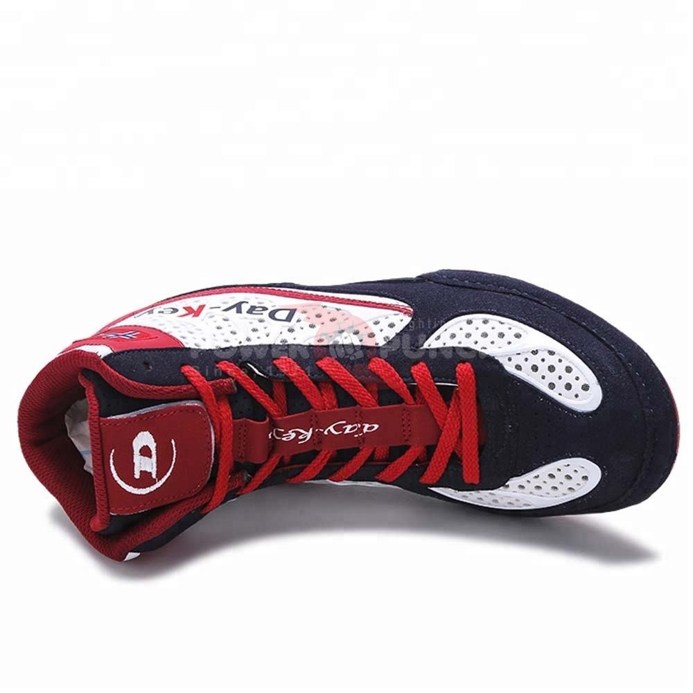 Power Punch Heavy Impact Support Lace-Up Combat Ring Footwear Angle 3