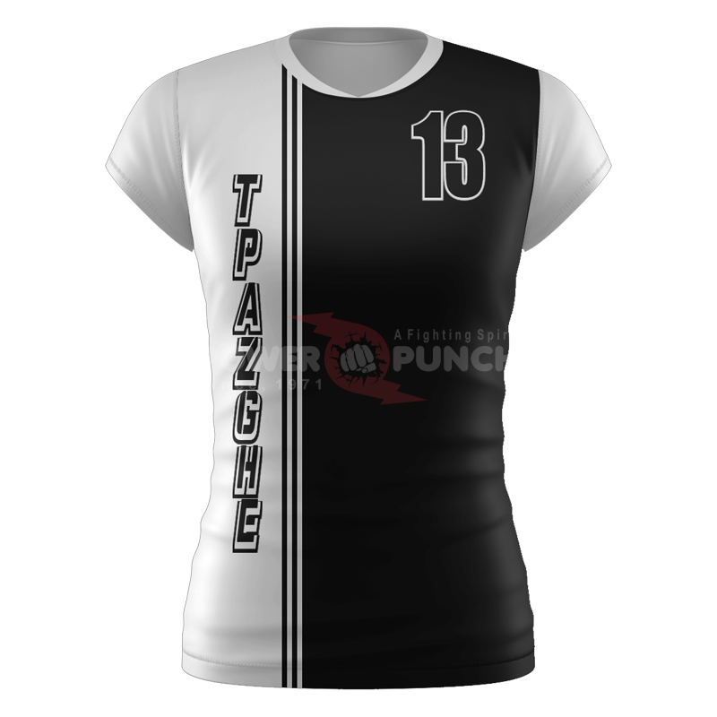 Power Punch BETHERIVAL Sublimate Printed Design Your Own Volleyball Jersey - Angle 5