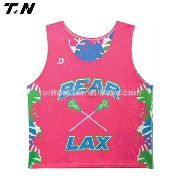 Power Punch OEM Team Mesh Pinnies Custom Reversible lacrosse Jersey - Angle 3