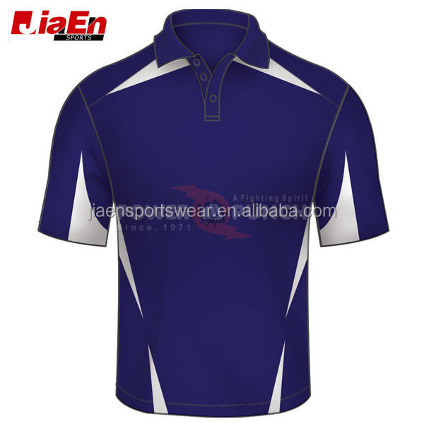 Power Punch High Quality Sublimation Custom New Zealand Cricket Team Jersey Designs Royal Blue