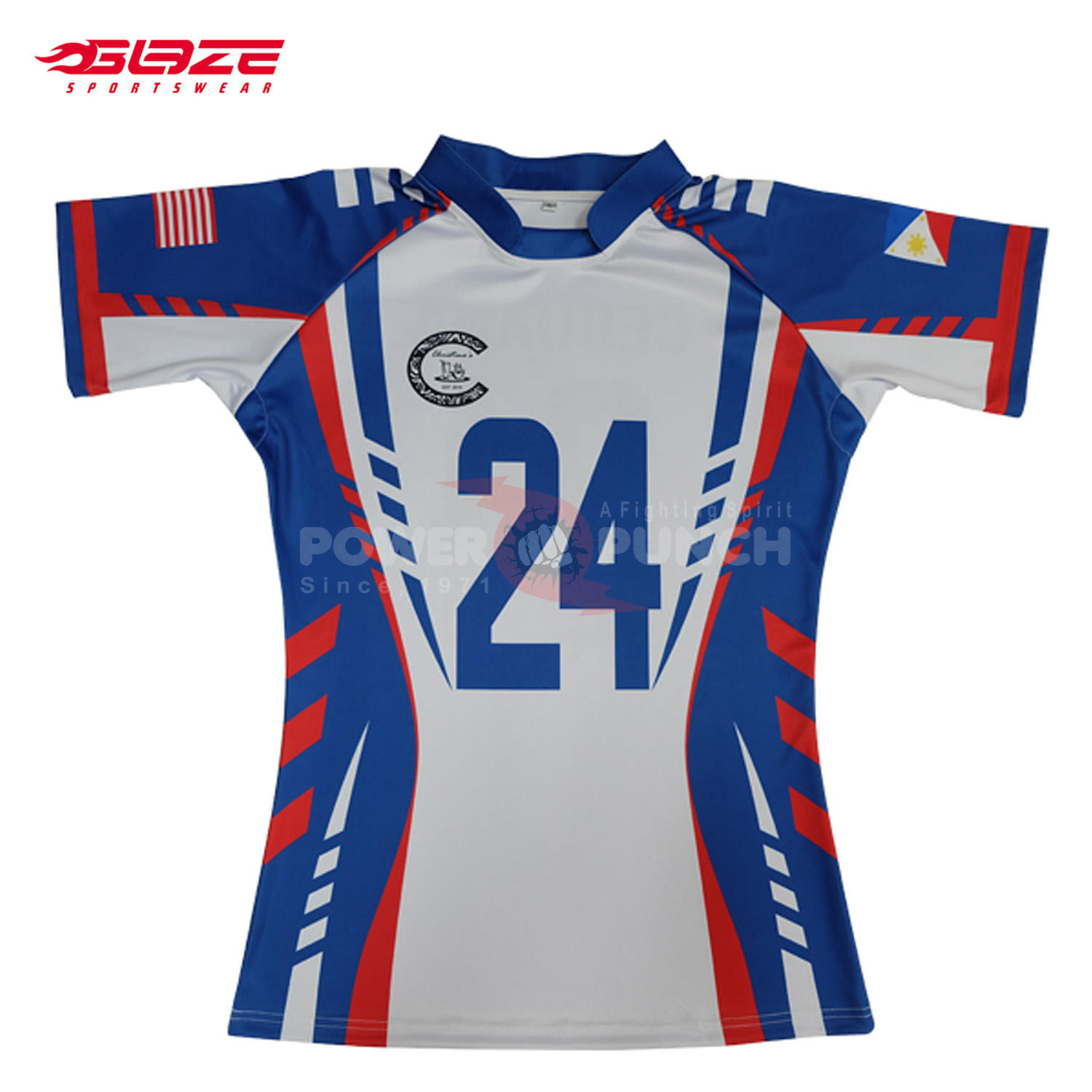 Power Punch Wholesale Customized Rugby Jersey Hot Sale Sublimated Rugby Football Uniform - Angle 5