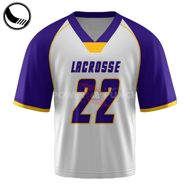 Power Punch College Sublimation Custom Box lacrosse Jersey Uniforms - Angle 3