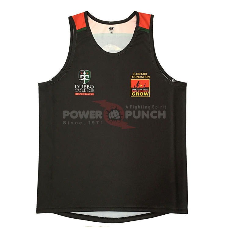 Power Punch Wholesale Custom Quick Drying Sublimated Blank Reflective Running Vest Breathable R